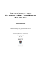 The anti-influenza virus mechanisms of host class I histone deacetylases