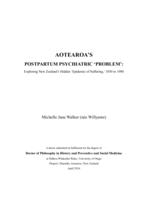 Aotearoa's postpartum psychiatric 'problem': Exploring New Zealand's hidden 'epidemic of suffering,' 1850 to 1980