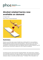 Alcohol-related harms now available on demand