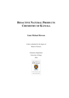 Bioactive Natural Products Chemistry of Kānuka