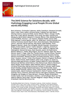 The IAHS Science for Solutions decade, with Hydrology Engaging Local People IN one Global world (HELPING)