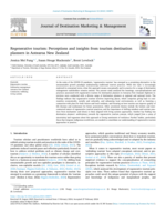 Regenerative tourism: Perceptions and insights from tourism destination planners in Aotearoa New Zealand