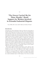 The Grocer Carried Me for Three Months: Retail Support for Workers Involved in Extended Industrial Disputes