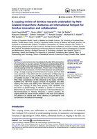 A scoping review of tinnitus research undertaken by New Zealand researchers: Aotearoa - an international hotspot for tinnitus innovation and collaboration