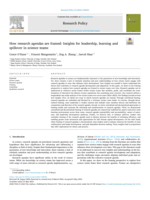 How research agendas are framed: Insights for leadership, learning and spillover in science teams