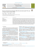 How do university-firm interactions affect firm innovation speed? The case of Chinese science-intensive SMEs