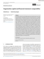 Organization capital and financial statement comparability
