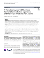 A thematic analysis of MDMA-related harm and harm reduction experiences and knowledge in Aotearoa New Zealand