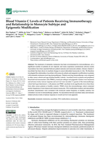 Blood Vitamin C Levels of Patients Receiving Immunotherapy and Relationship to Monocyte Subtype and Epigenetic Modification