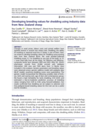 Developing breeding values for shedding using industry data from New Zealand sheep