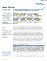 Predicting Interplanetary Shock Occurrence for Solar Cycle 25: Opportunities and Challenges in Space Weather Research
