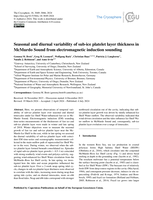 Seasonal and diurnal variability of sub-ice platelet layer thickness in McMurdo Sound from electromagnetic induction sounding