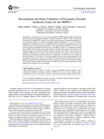 Development and Initial Validation of Personality Disorder Syndrome Scales for the MMPI-3