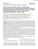 Features associated with different inflammatory phenotypes of calcium pyrophosphate deposition (CPPD) disease: study using data from the international ACR / EULAR CPPD classification criteria cohort