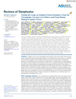 Closing the Loops on Southern Ocean Dynamics: From the Circumpolar Current to Ice Shelves and From Bottom Mixing to Surface Waves