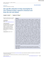 Size-specific reduction in kelp consumption by New Zealand urchins exposed to chemical cues from the red rock lobster