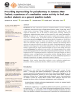 Prescribing deprescribing for polypharmacy in Aotearoa New Zealand; experiences of a medication review activity in final year medical students on a general practice module