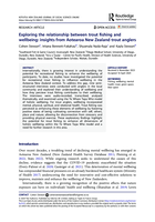 Exploring the relationship between trout fishing and wellbeing: insights from Aotearoa New Zealand trout anglers
