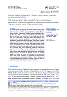 Climate belief, accuracy of climatic expectations, and pro-environmental action