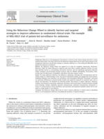 Using the Behaviour Change Wheel to identify barriers and targeted strategies to improve adherence in randomised clinical trials: The example of MEL-SELF trial of patient-led surveillance for melanoma