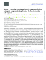 Garnet pyroxenite cumulates from Cretaceous alkaline intraplate magmas underplate the Zealandia mantle lithosphere