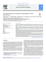 The impact of timely cancer diagnosis on age disparities in colon cancer survival