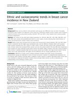 Ethnic and socioeconomic trends in breast cancer incidence in New Zealand