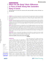 Where Are We Dying? Ethnic Differences in Place of Death Among New Zealanders Dying of Cancer