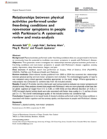 Relationships between physical activities performed under free-living conditions and non-motor symptoms in people with Parkinson's: A systematic review and meta-analysis