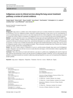Indigenous access to clinical services along the lung cancer treatment pathway: a review of current evidence