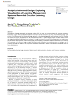 Analytics-Informed Design: Exploring Visualization of Learning Management Systems Recorded Data for Learning Design