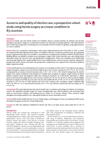 Access to and quality of elective care: a prospective cohort study using hernia surgery as a tracer condition in 83 countries