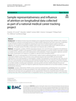 Sample representativeness and influence of attrition on longitudinal data collected as part of a national medical career tracking project