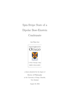Spin-stripe state of a dipolar Bose-Einstein condensate