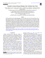 Extended Cyclotron Resonant Heating of the Turbulent Solar Wind