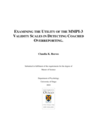 Examining the Utility of the MMPI-3 Validity Scales in Detecting Coached Overreporting