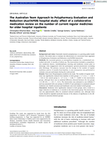 The Australian Team Approach to Polypharmacy Evaluation and Reduction (AusTAPER) hospital study: effect of a collaborative medication review on the number of current regular medicines for older hospital inpatients