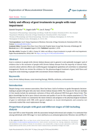 Safety and efficacy of gout treatments in people with renal impairment
