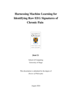 Harnessing machine learning for identifying raw EEG signatures of chronic pain