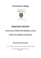 Assessment of Differential Regulation of p53 Isoforms by miRNAs in Melanoma