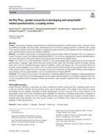 He/She/They - gender inclusivity in developing and using health-related questionnaires: a scoping review