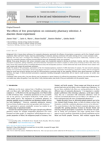 The effects of free prescriptions on community pharmacy selection: A discrete choice experiment