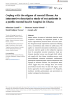 Coping with the stigma of mental illness: An interpretive descriptive study of out-patients in a public mental health hospital in Ghana