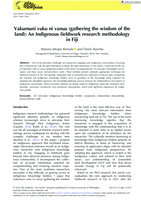 Vakumuni vuku ni vanua (gathering the wisdom of the land): An Indigenous fieldwork research methodology in Fiji