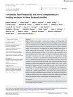 Household food insecurity and novel complementary feeding methods in New Zealand families