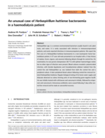 An unusual case of Herbaspirillum huttiense bacteraemia in a haemodialysis patient
