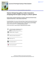 Optical whispering gallery mode resonators: analysing thermo-optic tuning in a silicon sphere