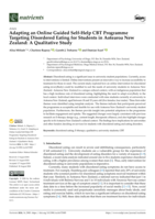 Adapting an Online Guided Self-Help CBT Programme Targeting Disordered Eating for Students in Aotearoa New Zealand: A Qualitative Study