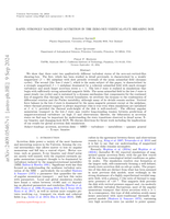 Rapid, strongly magnetized accretion in the zero-net-vertical-flux shearing box