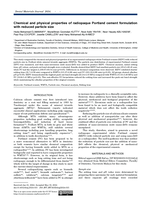 Chemical and physical properties of radiopaque Portland cement formulation with reduced particle size